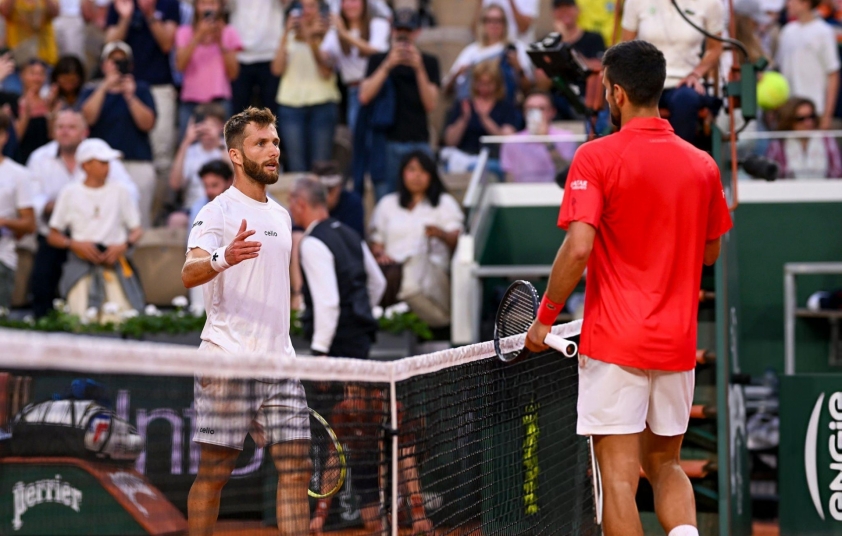 Djokovic trong trận đấu